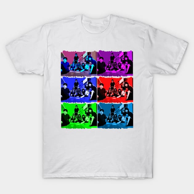 Pop art Stranger Things Starcourt Mall scene T-Shirt by Diversions pop culture designs